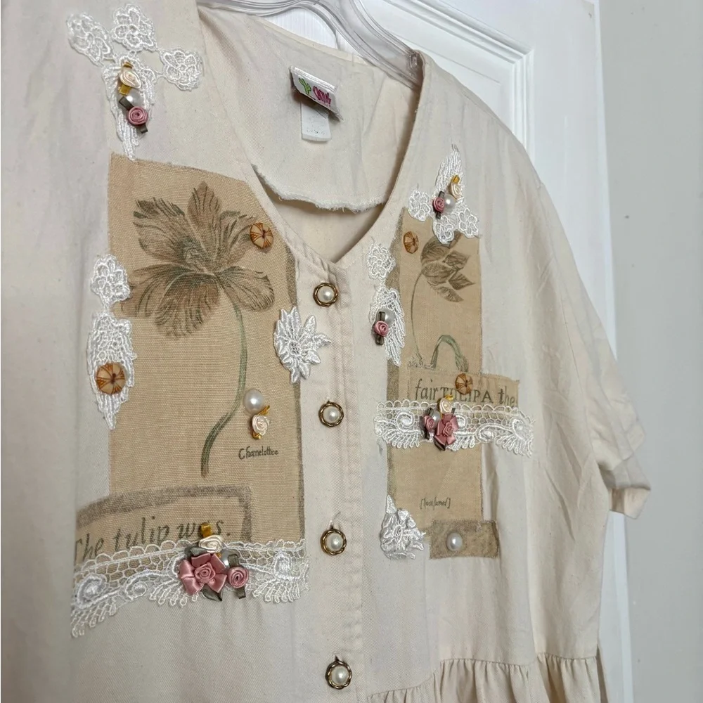 VINTAGE Cactus California Cotton Dress - Picture 4 of 10